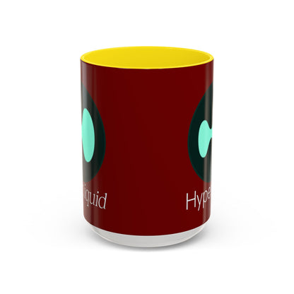 Hyperliquid White font Red Accent Mug by cypherpunkgear.com