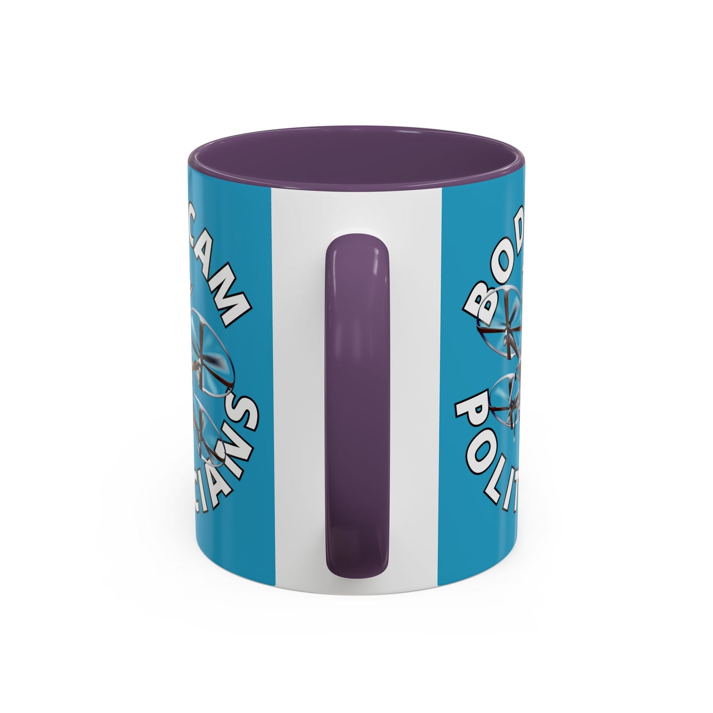 Bodycam the Politicians Drone Turquoise Accent Mug by cypherpunkgear.com