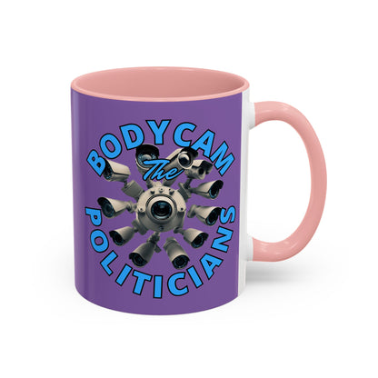 Bodycam the Politicians Cameras Light Purple Accent Mug by cypherpunkgear.com