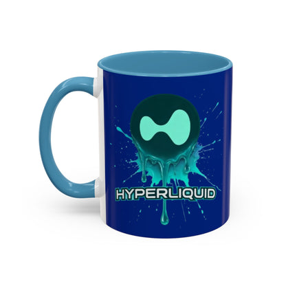 HYPE Drip Blue Accent Mug by cypherpunkgear.com