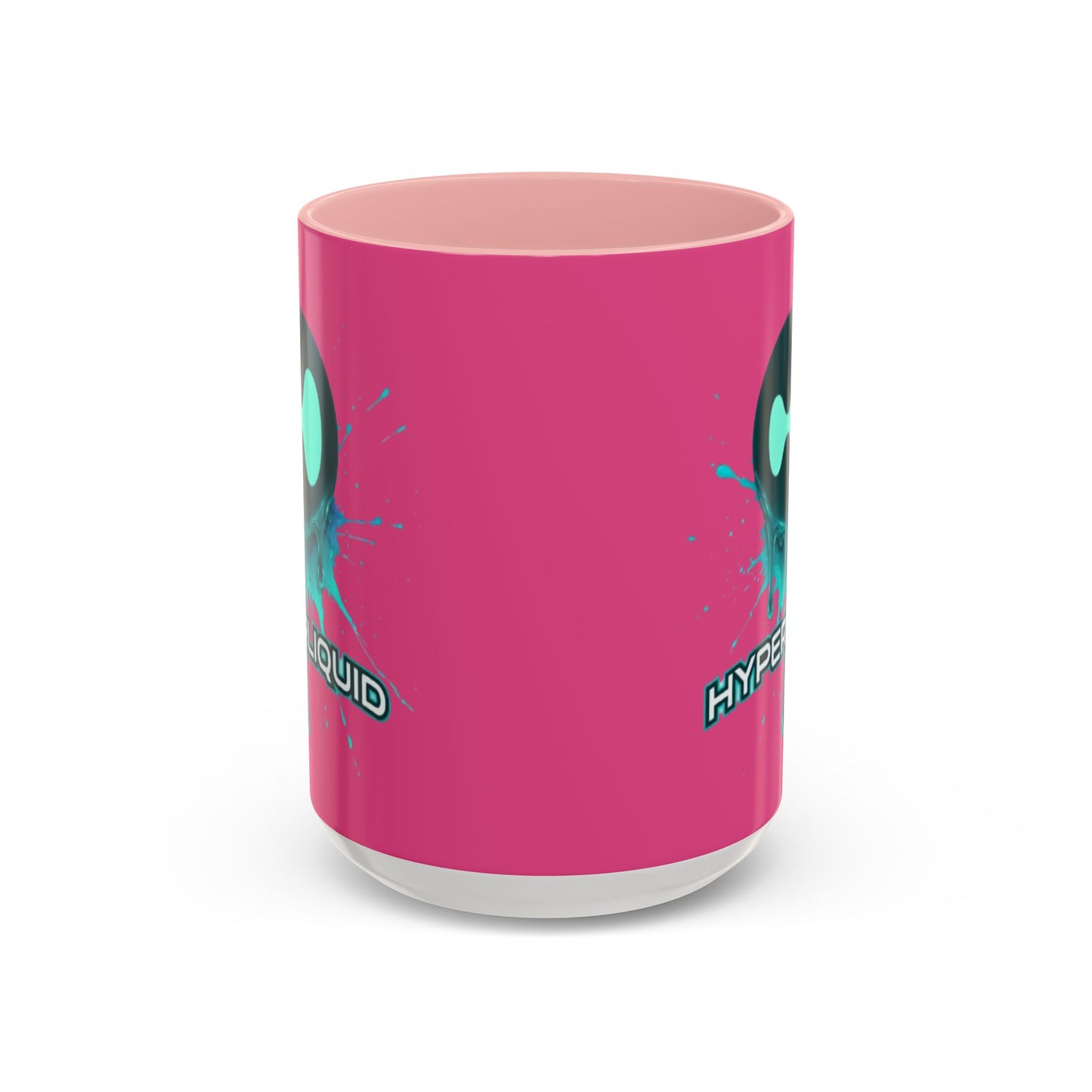 HYPE Drip Pink Accent Mug by cypherpunkgear.com