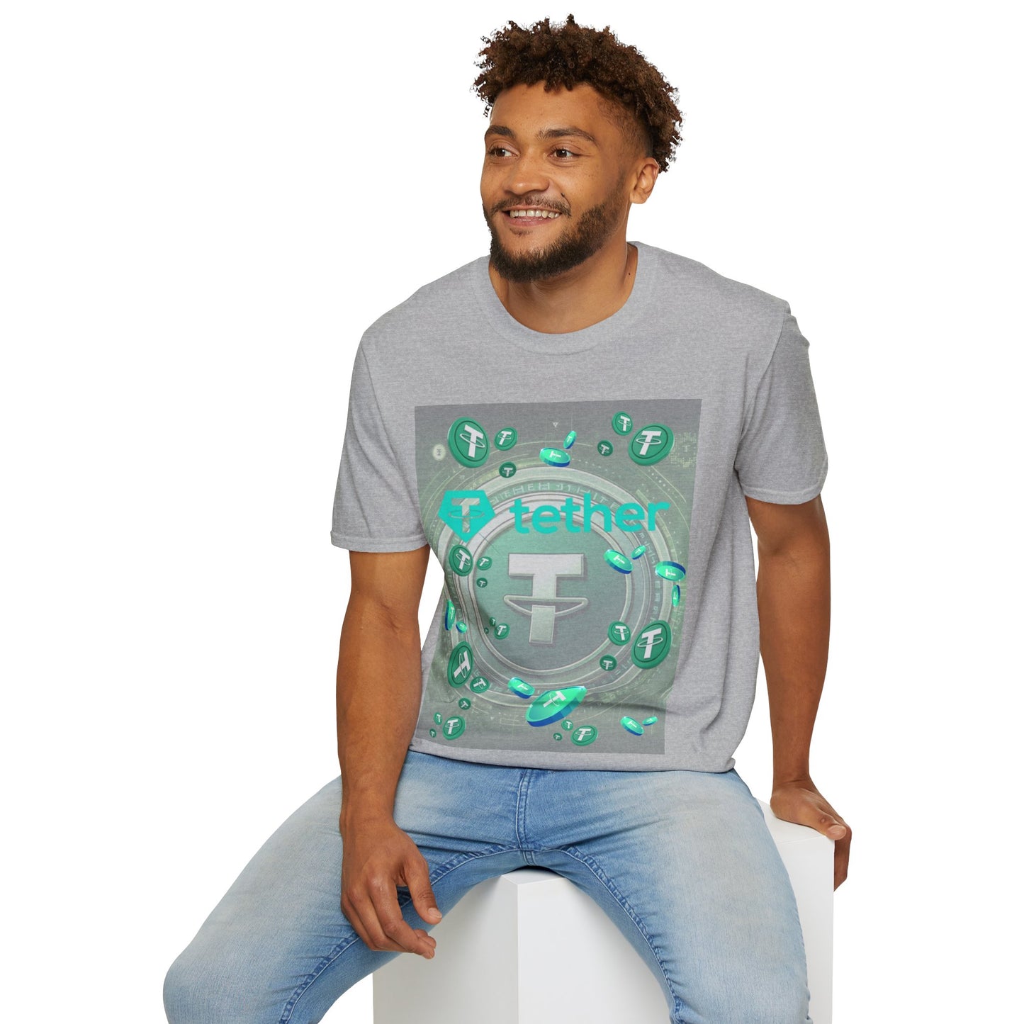 Tether LTcolors Unisex T-Shirt by cypherpunkgear.com