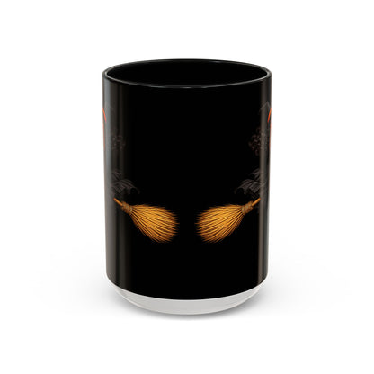 Velvet Vex Black Accent Mug by CreepyCrafts.boo