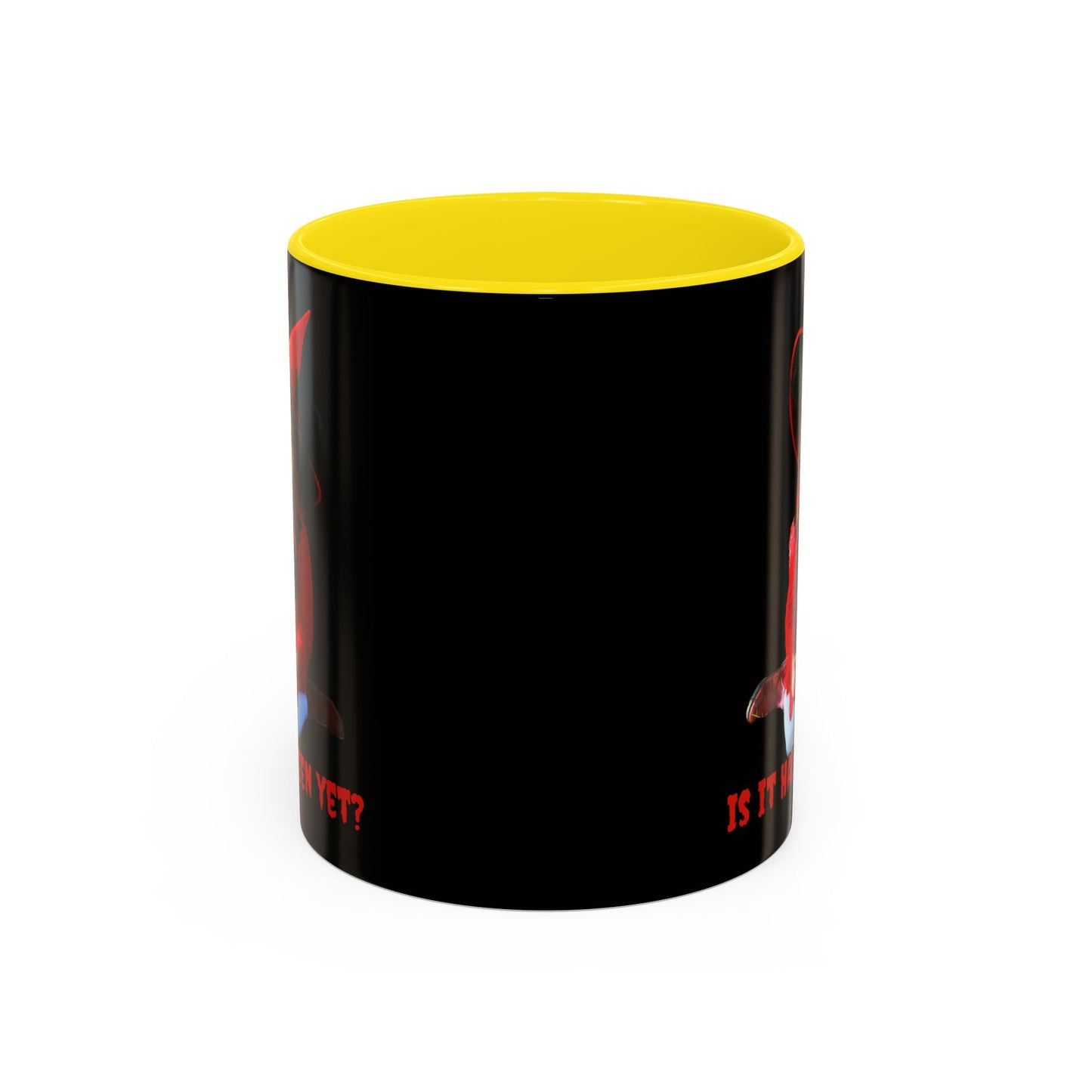 Is it Halloween yet? Black Accent Mug by CreepyCrafts.boo