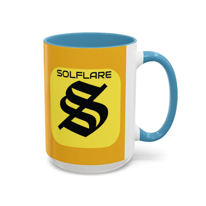 SolflareLogo Yellow Accent Mug by cypherpunkgear.com