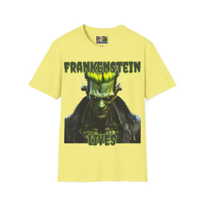 Frankenstein Lives Light colors Unisex T-Shirt by CreepyCrafts.boo