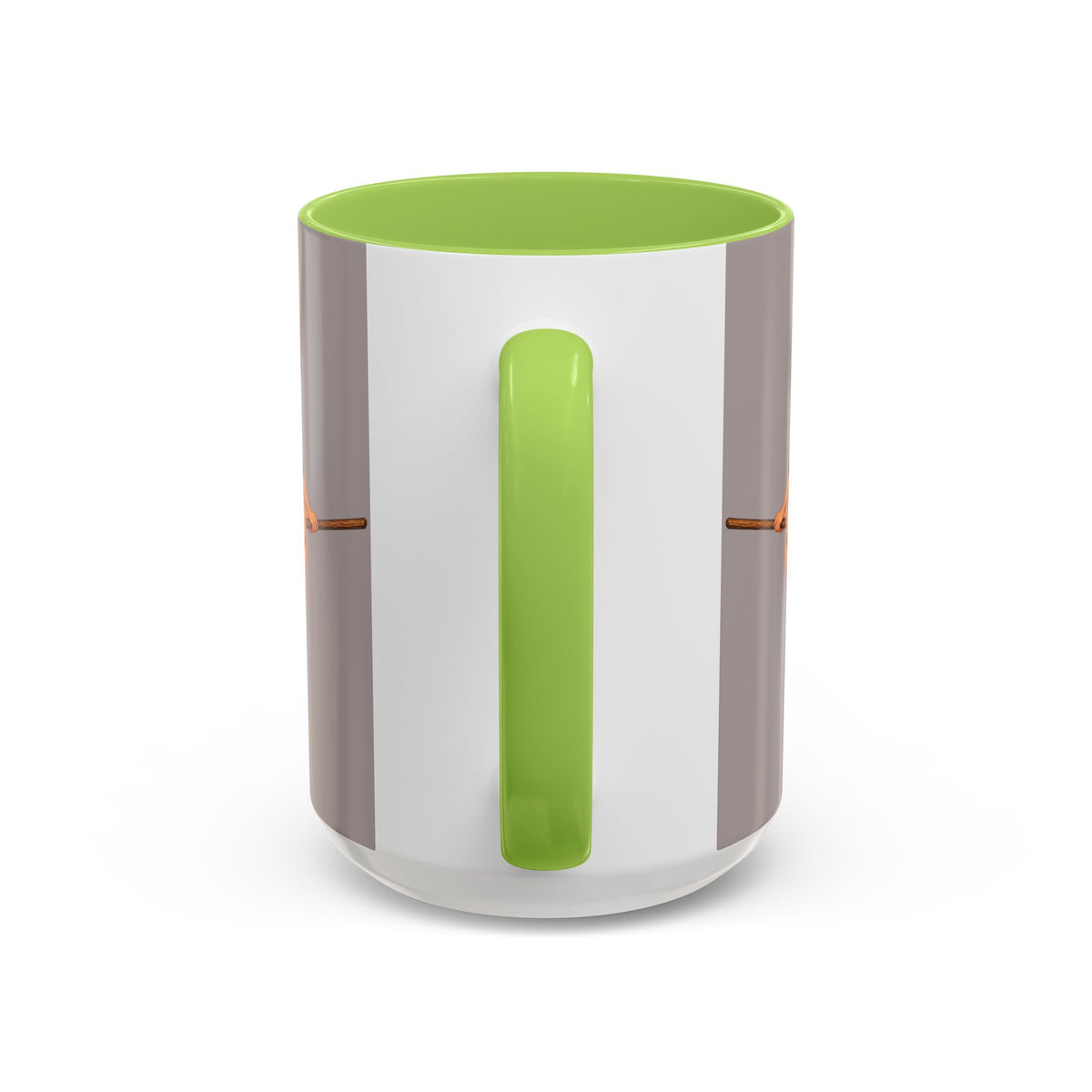 Hazel Hex Grey Accent Mug by CreepyCrafts.boo