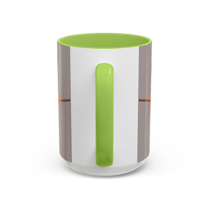Hazel Hex Grey Accent Mug by CreepyCrafts.boo
