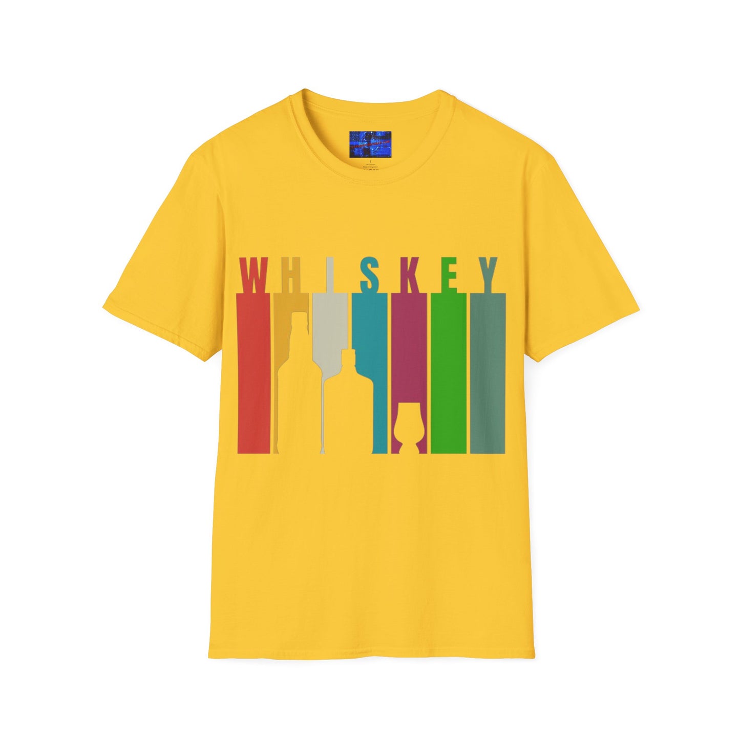 Whiskey spelled with an 'e' Light colors Unisex T-Shirt by cypherpunkgear.com