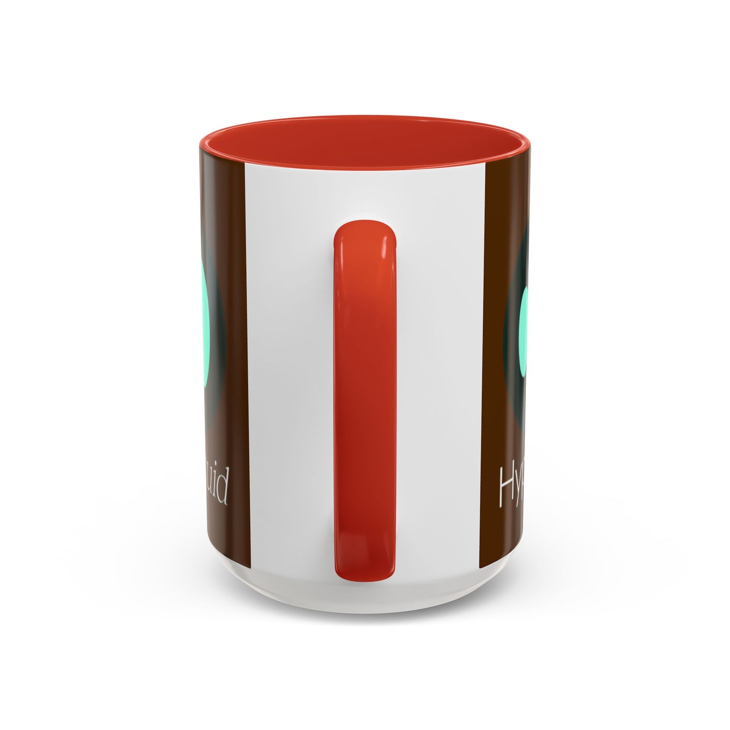 Hyperliquid White font Brown Accent Mug by cypherpunkgear.com