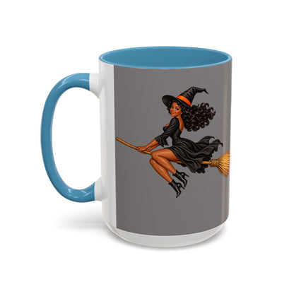 Velvet Vex Grey Accent Mug by CreepyCrafts.boo