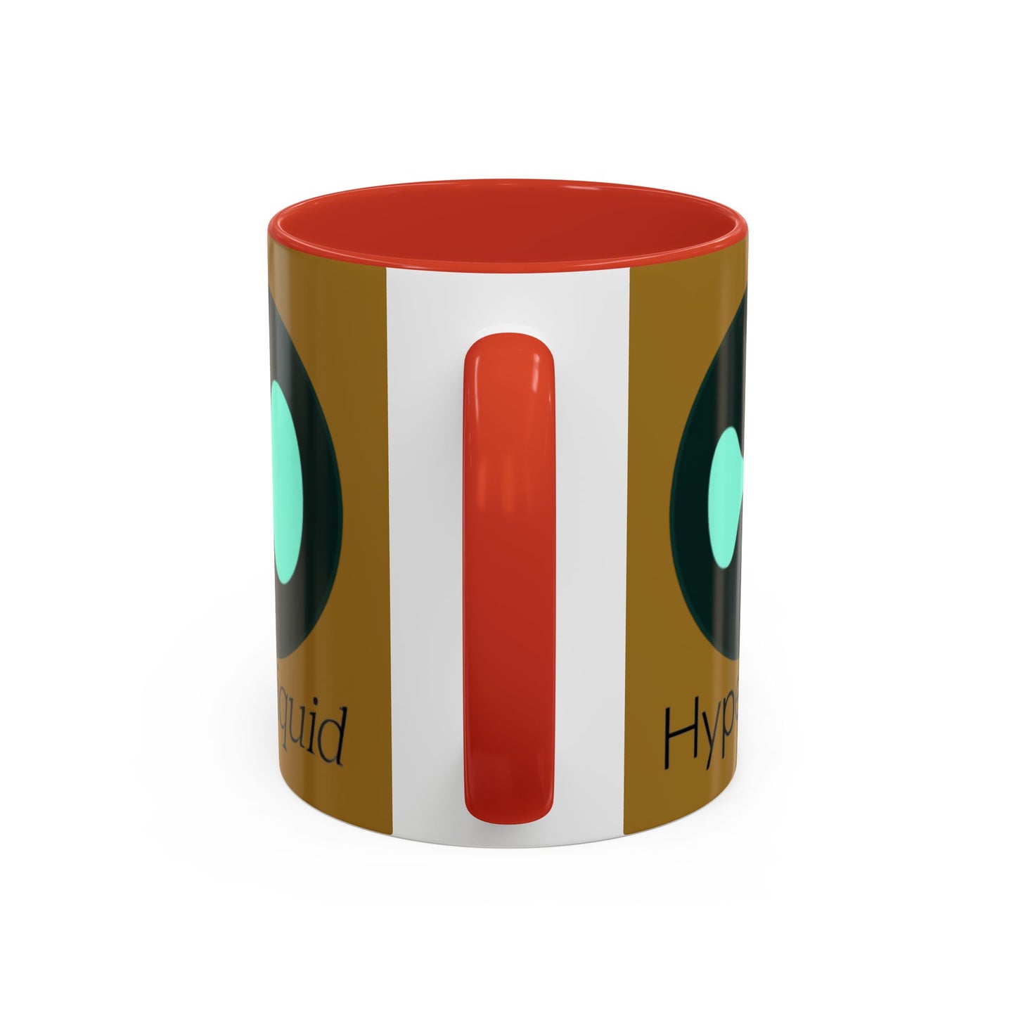 Hyperliquid Black font Brown Accent Mug by cypherpunkgear.com