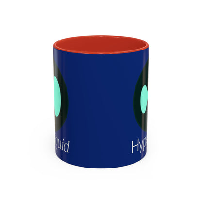 Hyperliquid White font Blue Accent Mug by cypherpunkgear.com