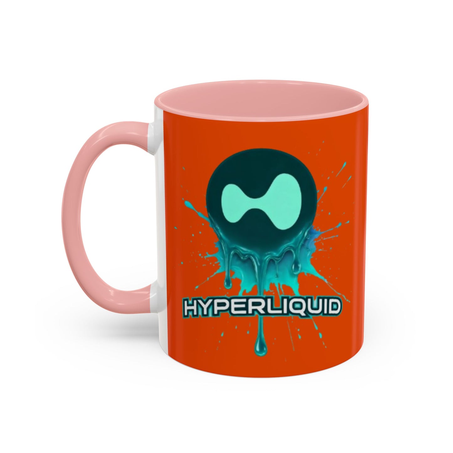 HYPE Drip Orange Accent Mug by cypherpunkgear.com