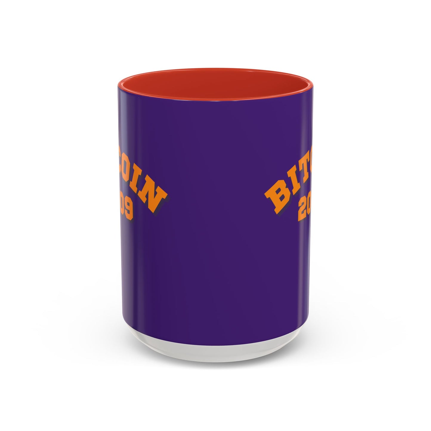 Bitcoin 2009 Dark Purple Accent Mug by cypherpunkgear.com