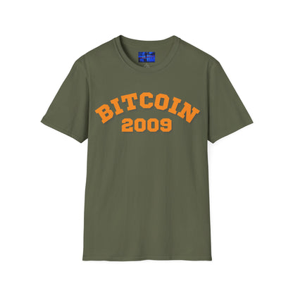 Bitcoin 2009 Dark colors Unisex T-Shirt by cypherpunkgear.com