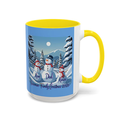 Snowman Family of 3 Accent Mug by cypherpunkgear.com