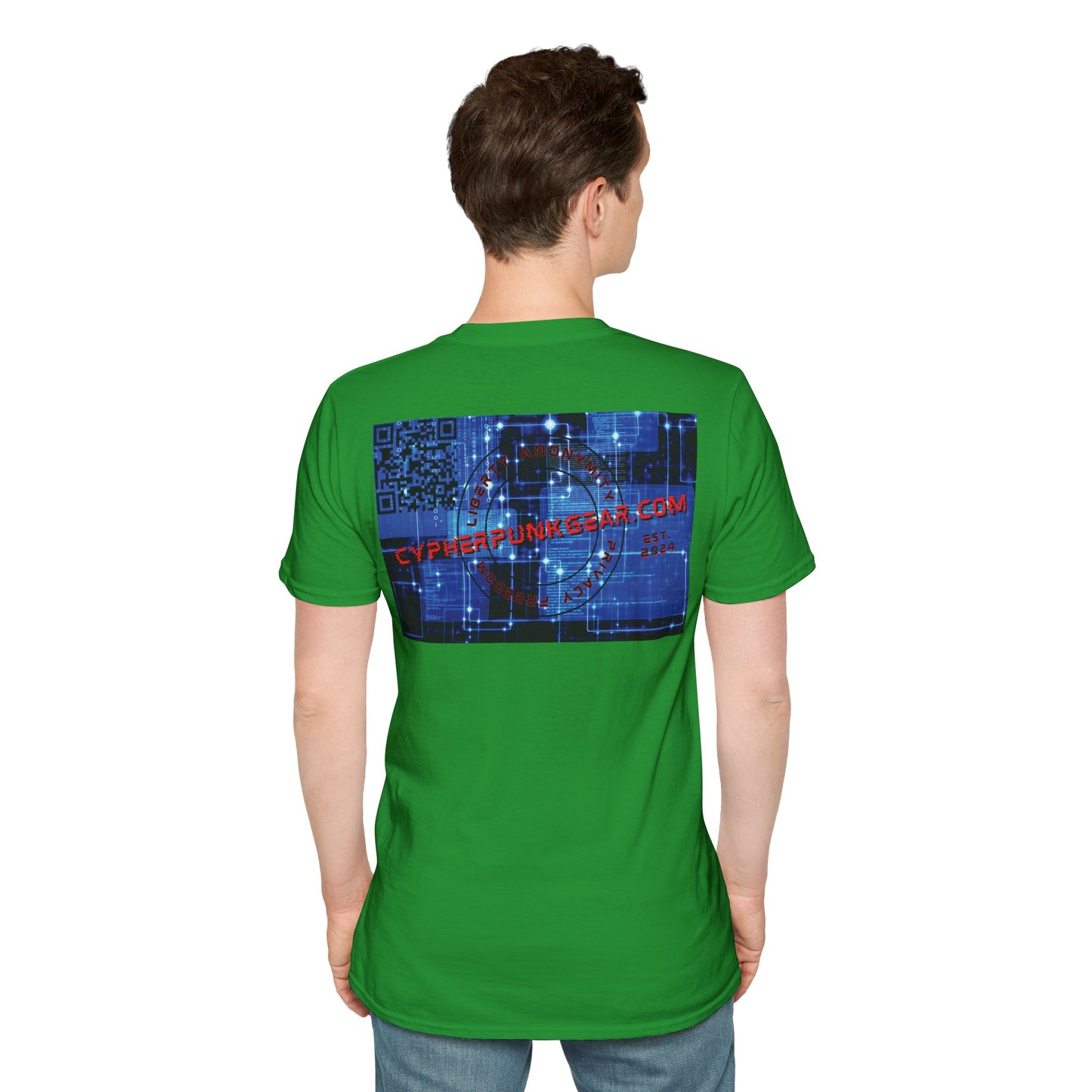 2-sided, cypherpunkgear.com logo Dark colors Unisex T-Shirt by cypherpunkgear.com