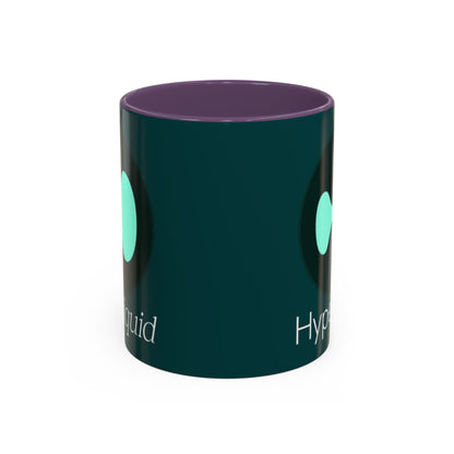 Hyperliquid White font Dark Hyperliquid Accent Mug by cypherpunkgear.com