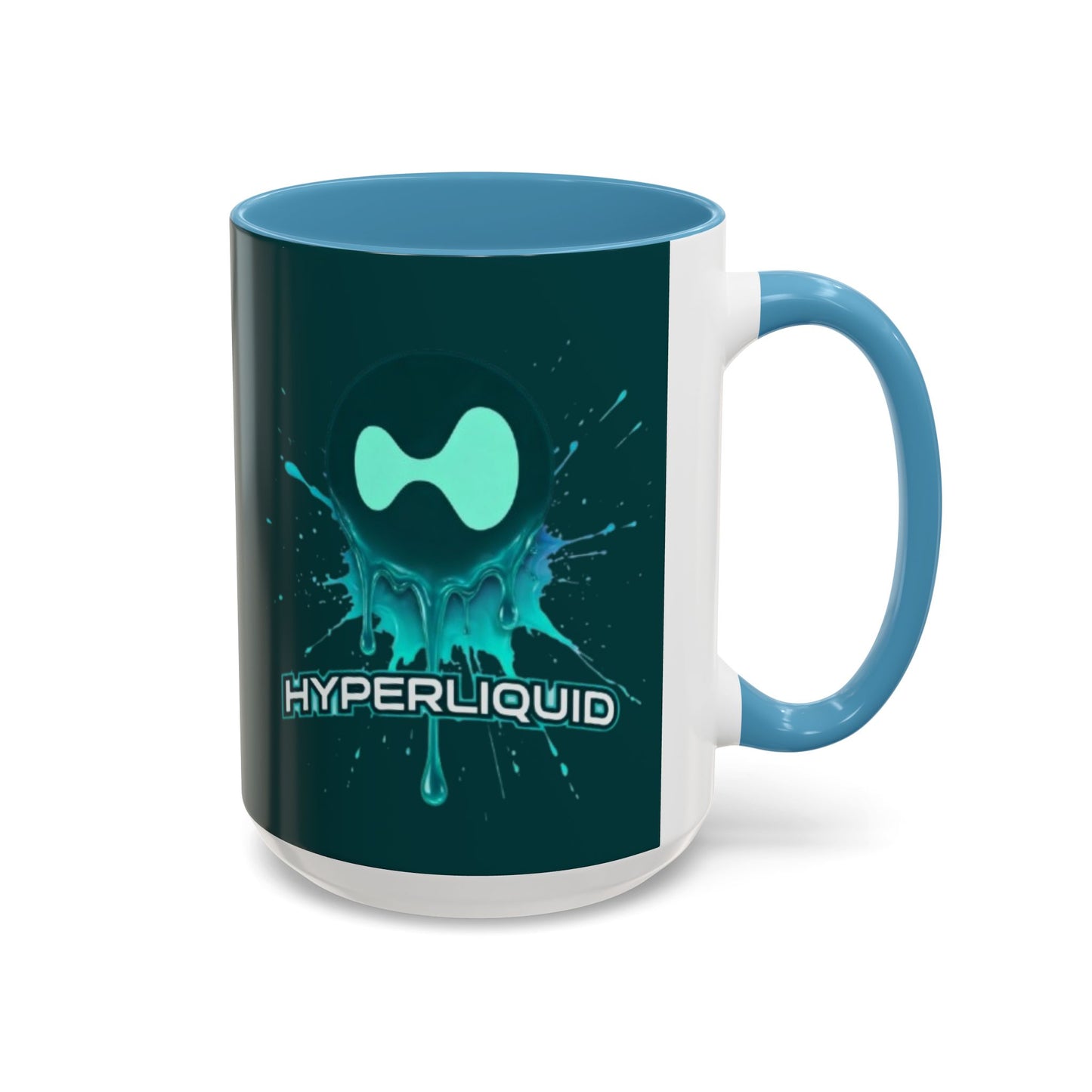 HYPE Drip Dark Hyperliquid Accent Mug by cypherpunkgear.com