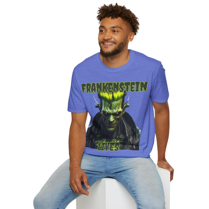 Frankenstein Lives Light colors Unisex T-Shirt by CreepyCrafts.boo