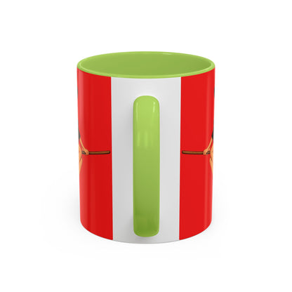 Hazel Hex Red Accent Mug by CreepyCrafts.boo