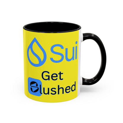 Sui: Get Slushed Yellow Accent Mug by cypherpunkgear.com