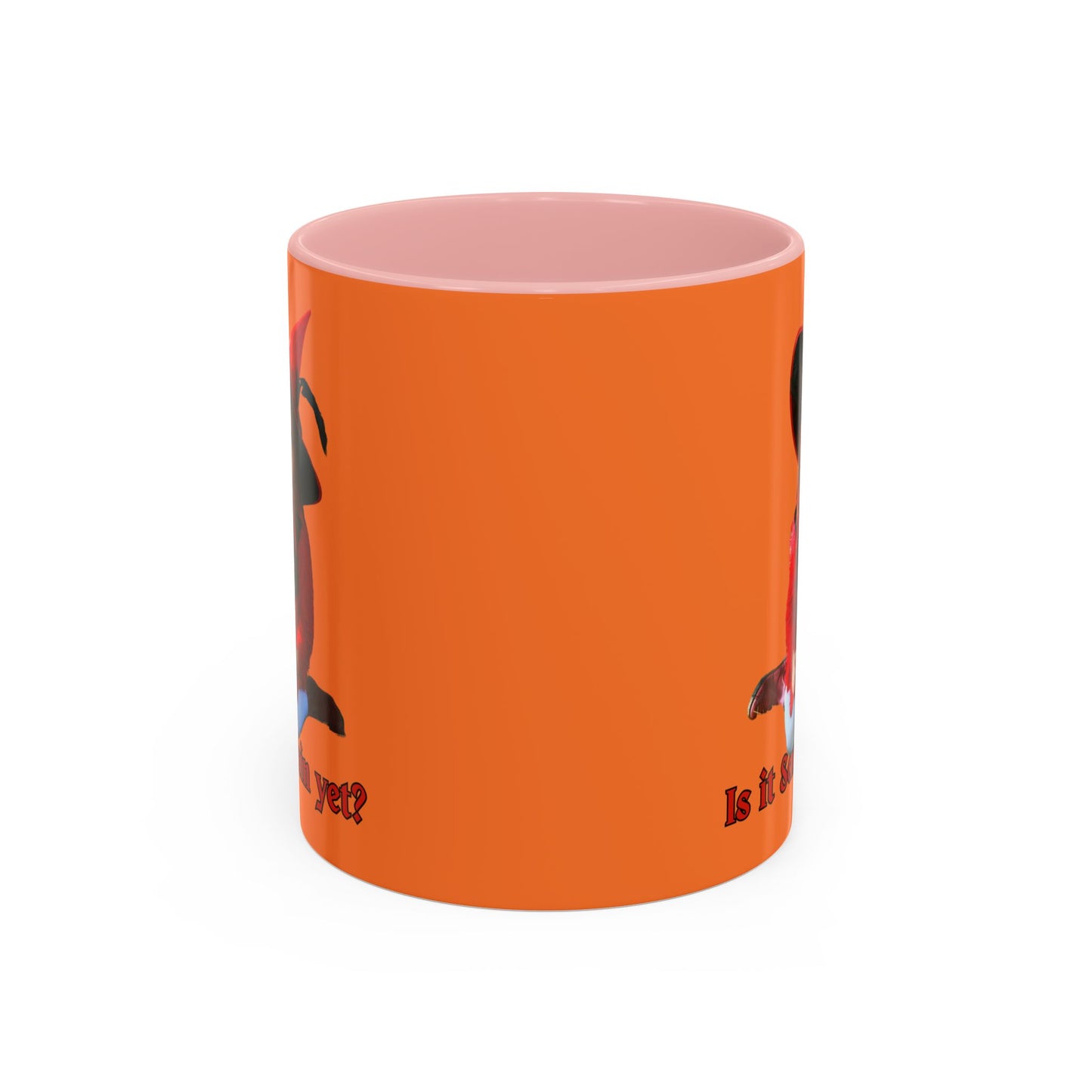 Is it Samhain yet? Orange Accent Mug by CreepyCrafts.boo