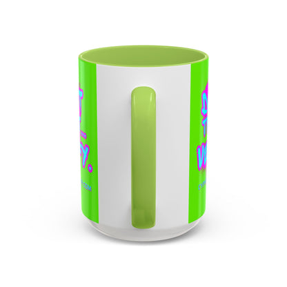 Don't Trust...Verify. Green Accent Mug by cypherpunkgear.com