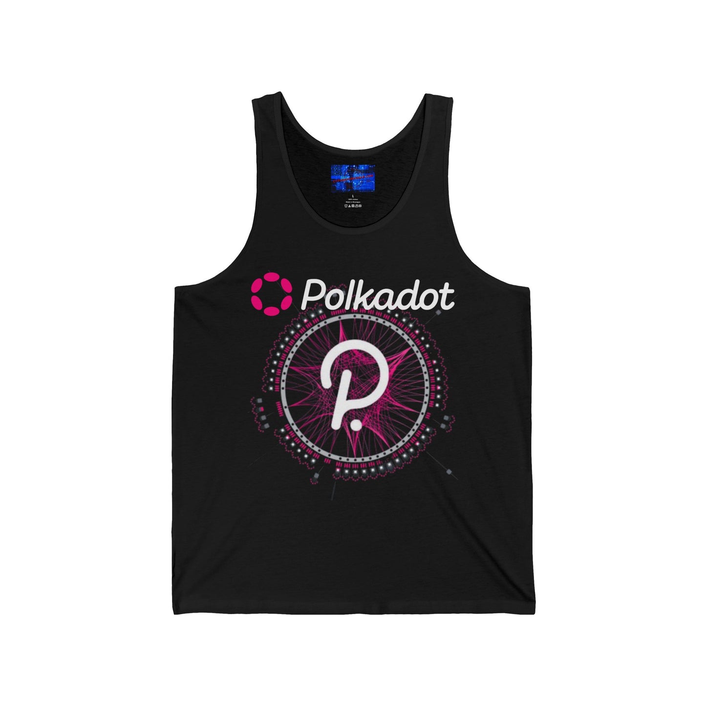 Polkadot (DOT) Unisex Jersey Tank Top by cypherpunkgear.com