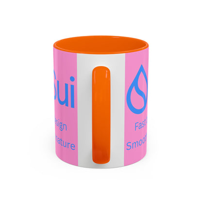 SUI Pink Accent Mug by cypherpunkgear.com