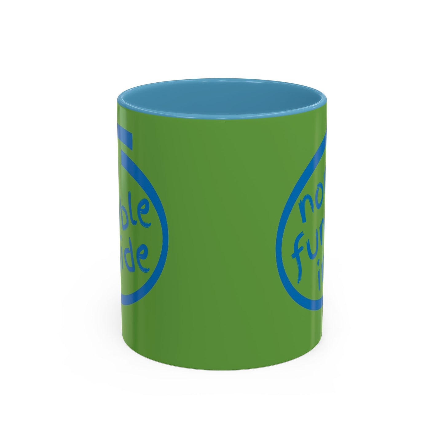 Non-Fungible Inside Green Accent Mug by cypherpunkgear.com