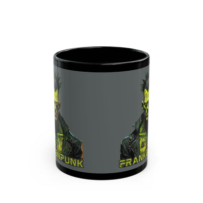 Frankenpunk Grey Mug by CreepyCrafts.boo