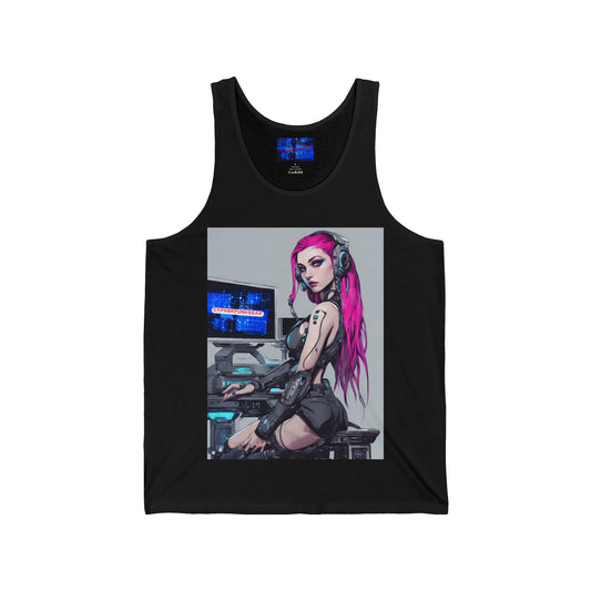 ¡Cyberpunk de cypherpunkgear! Camiseta sin mangas unisex