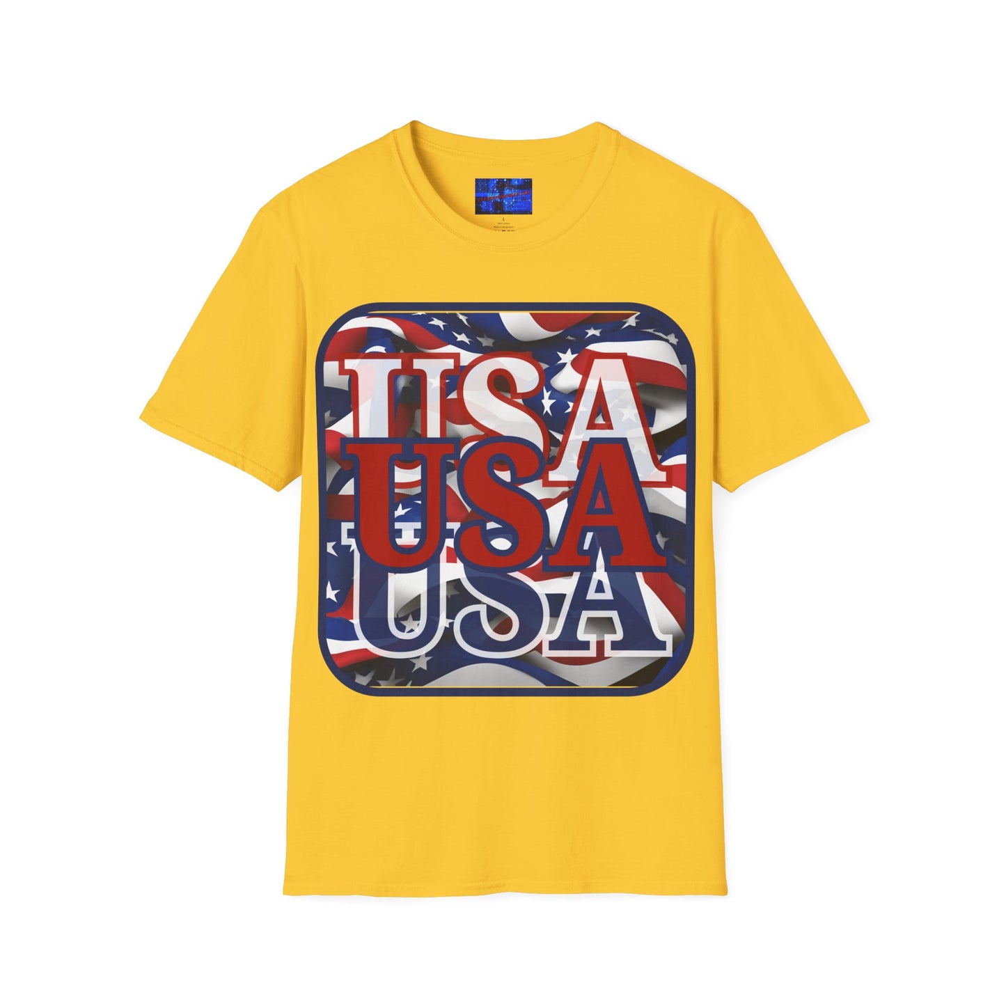 RED White and Blue USA Patriot Light colors Unisex T-Shirt by cypherpunkgear.com