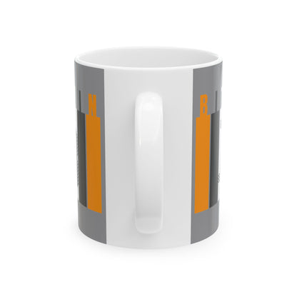 Bitcoin (BTC) Freedom Gray Mug by cypherpunkgear