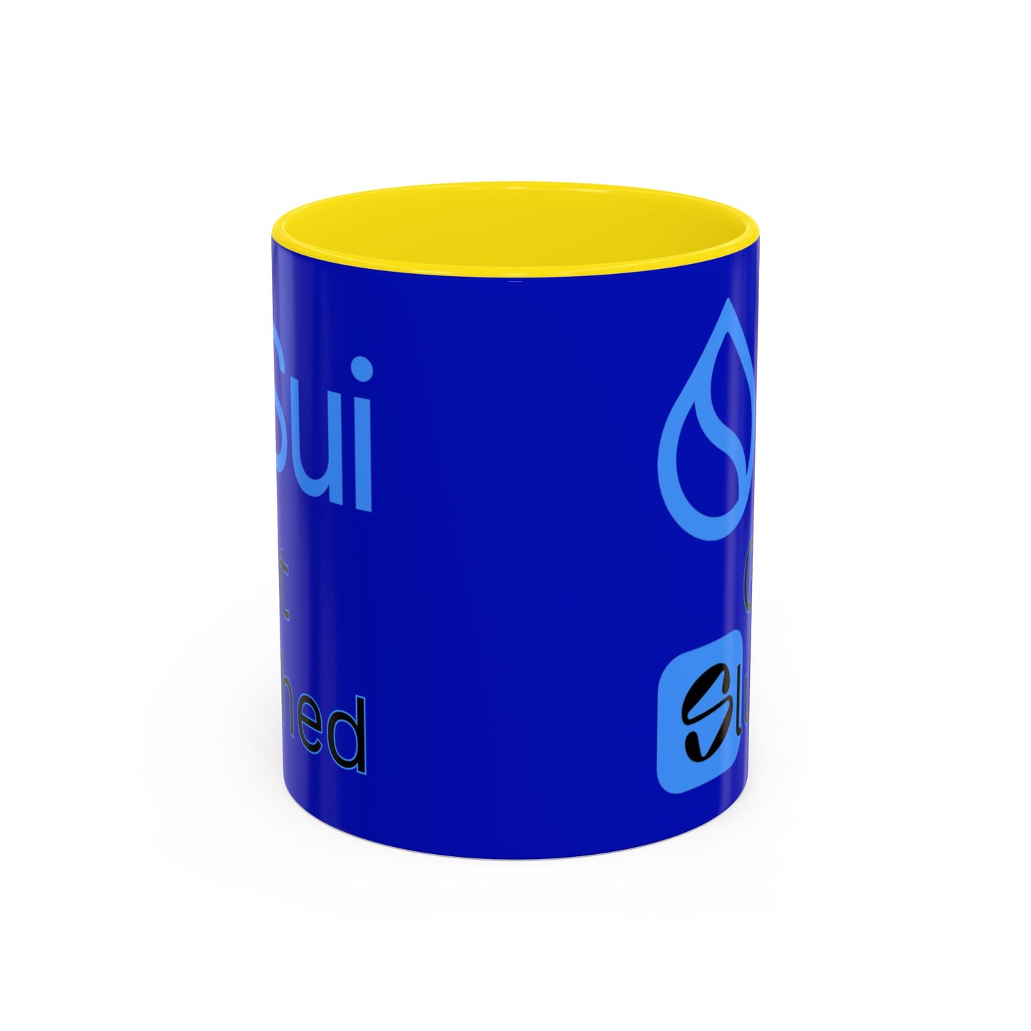 Sui: Get Slushed Dark Blue Accent Mug by cypherpunkgear.com