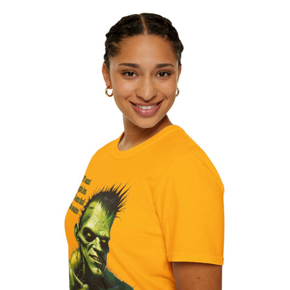 Frankenstein's Creature Light colors Unisex T-Shirt by CreepyCrafts.boo