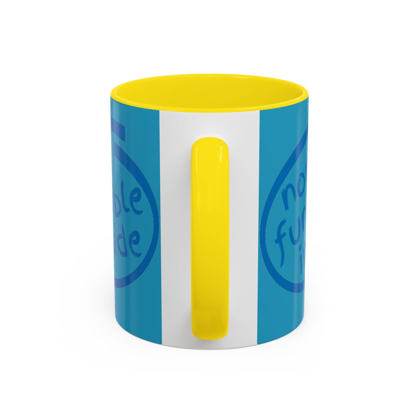 Non-Fungible Inside Turquoise Accent Mug by cypherpunkgear.com