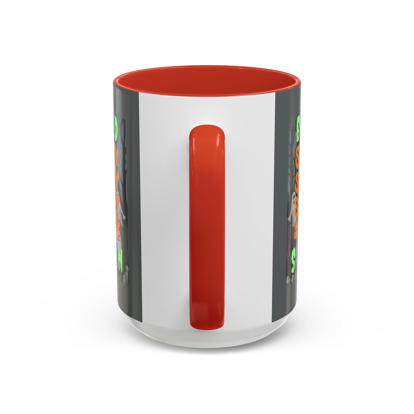 Spooky Blessed Samhain Ghost Mixed font Accent Mug by CreepyCrafts.boo