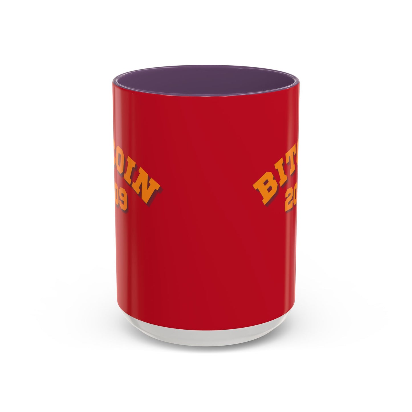 Bitcoin 2009 Red Accent Mug by cypherpunkgear.com