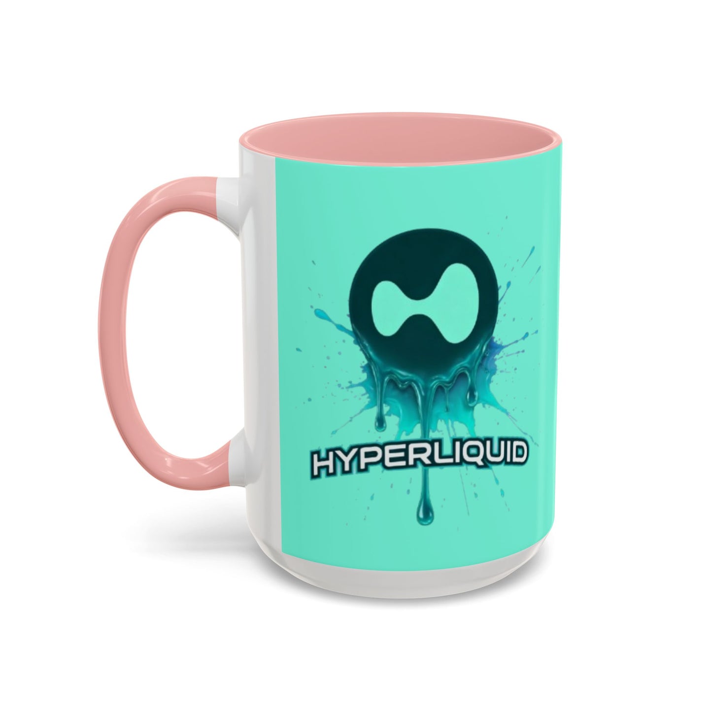 HYPE Drip Light Hyperliquid Accent Mug by cypherpunkgear.com