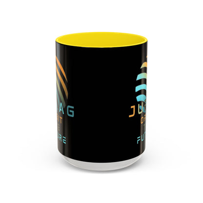 Jupiter (JUP) Orbit the Future Black Accent Mug by cypherpunkgear.com