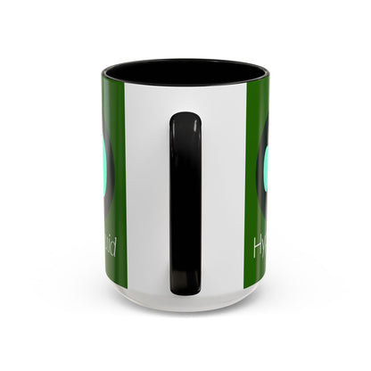 Hyperliquid White font Green Accent Mug by cypherpunkgear.com