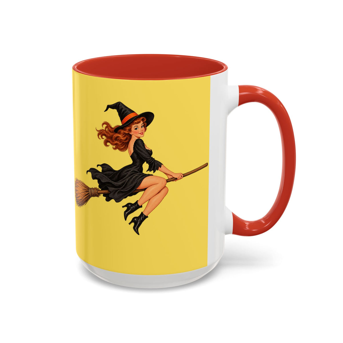Hazel Hex Yellow Accent Mug by CreepyCrafts.boo