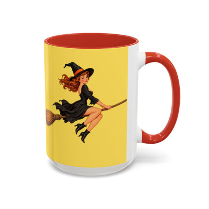 Hazel Hex Yellow Accent Mug by CreepyCrafts.boo