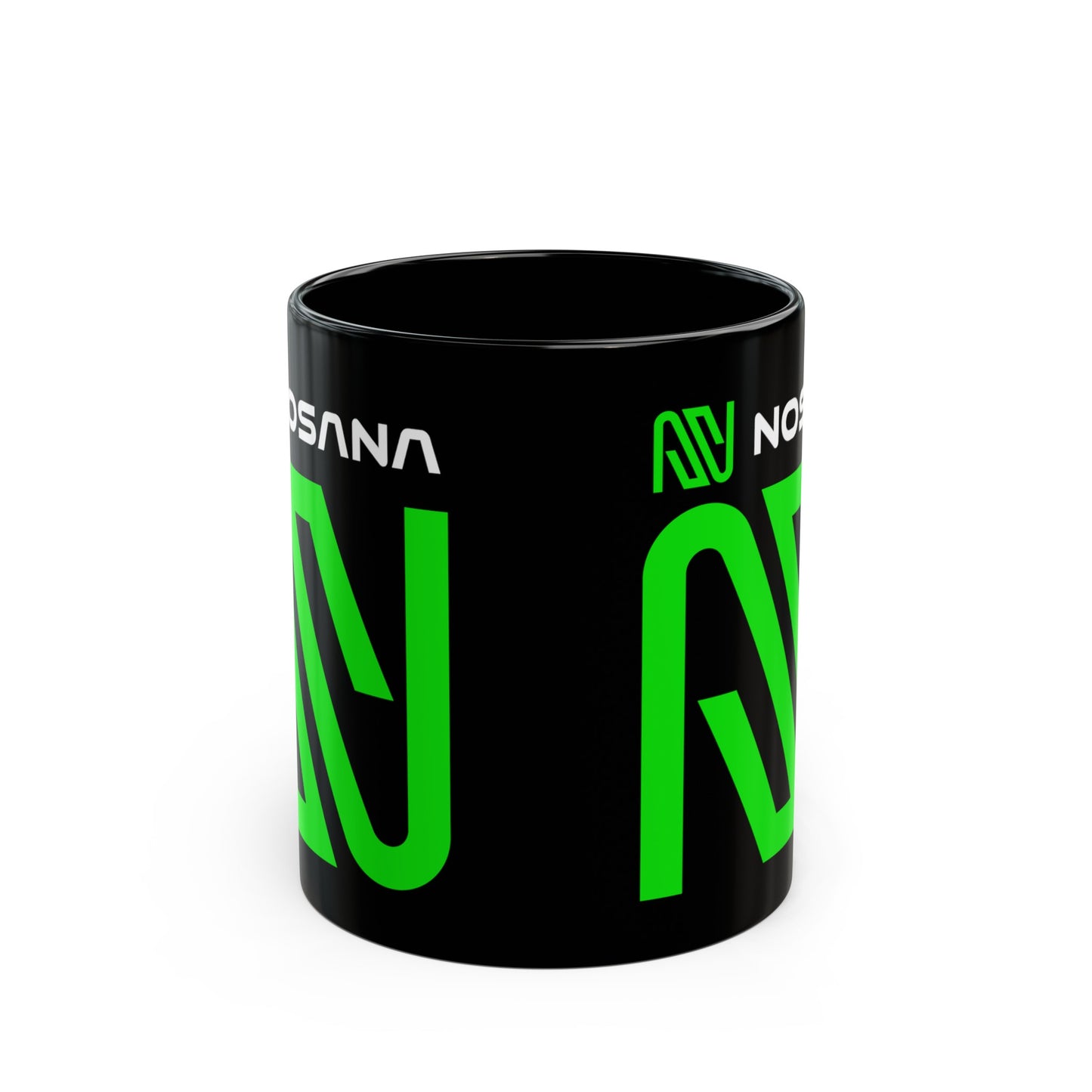 Nosana (NOS) Black Mug by cypherpunkgear