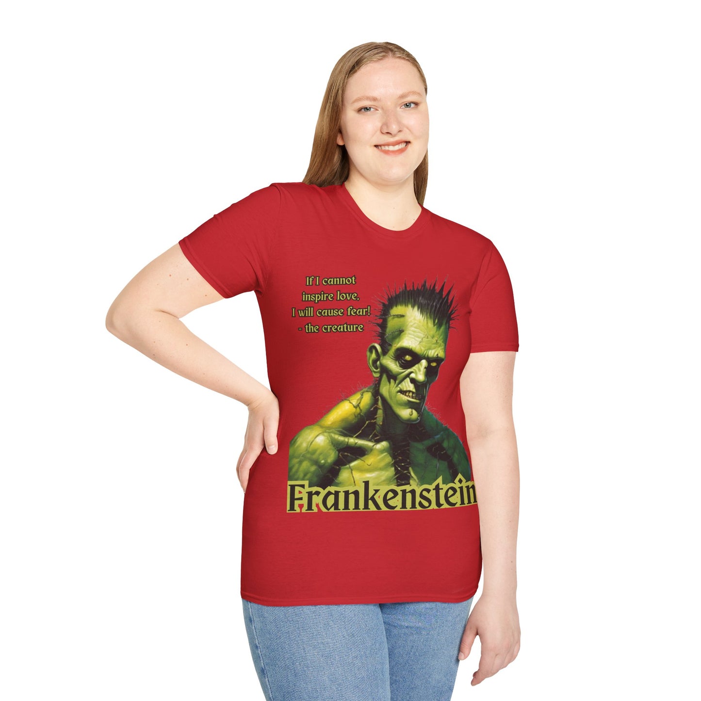 Frankenstein's Creature Light colors Unisex T-Shirt by CreepyCrafts.boo