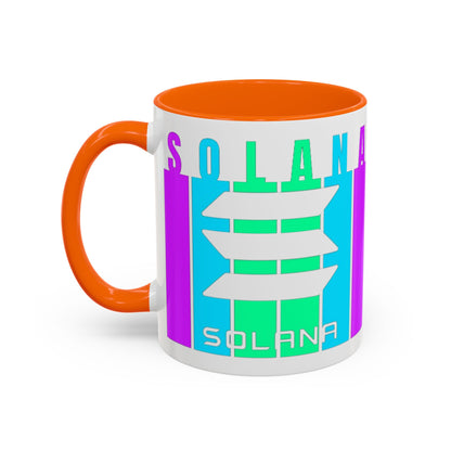 Solana (SOL) Freedom Accent Mug by cypherpunkgear.com
