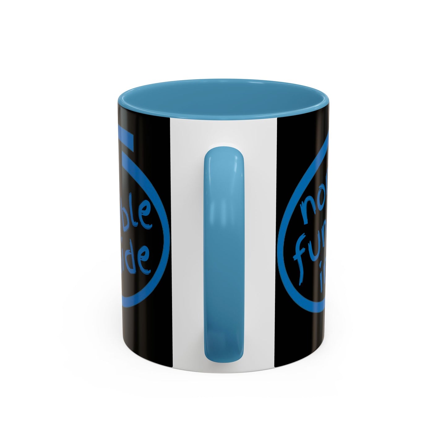 Non-Fungible Inside Black Accent Mug by cypherpunkgear.com